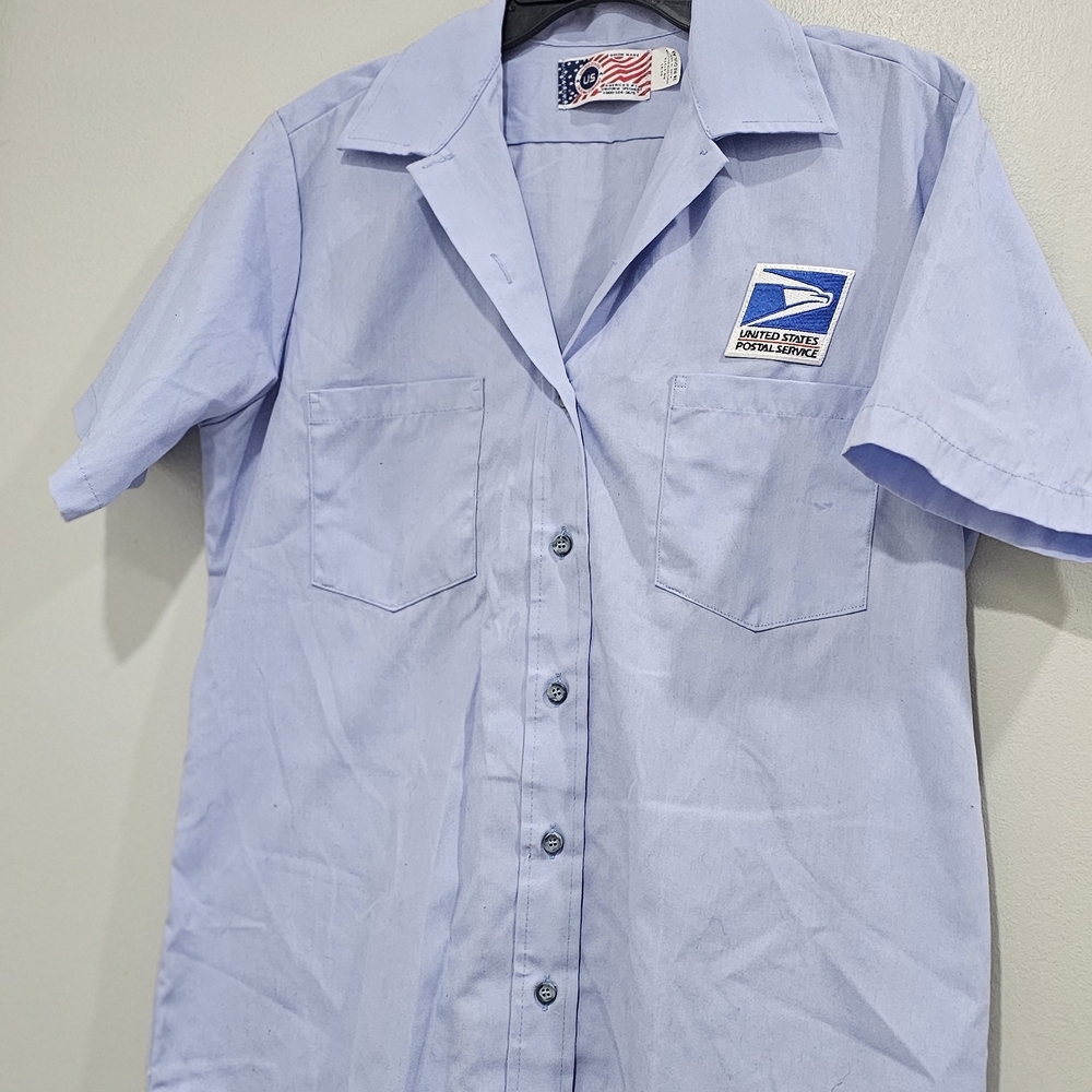Light Blue Postal Service Shirt
